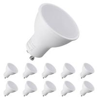 Tomshine 6W GU10 LED lemputė 60W halogeninės lempos keitimas 3000k šiltai balta 550 liumenų 120 laipsnių spindulys balta