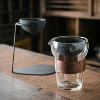 Nano ceramic non porous filter tea strainer heat-resistant glass fair cup Kung Fu tea set tea dispenser household tea making pot Tea funnel holder