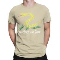No Step On Snek Gadsden Flag Men T Shirt Snake Dont Tread On Me Fashion Tees Short Sleeve T-Shirts Cotton Plus Size Clothing S chaki