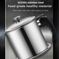 Oil Strainer Pot Stainless Steel Bacon Grease Can Oil Storage Can Container with Fine Mesh for Storing Frying Oil and žalia