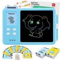 224 žodžiai kalbantys Flash kortelės LCD rašymo planšetinis kompiuteris, skydelis, žaislas ikimokyklinio amžiaus Montessori kalbos terapijos autizmo žaislai mažiems vaikams