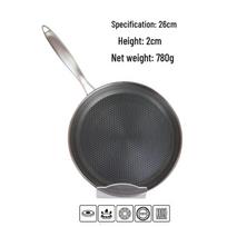 Zhi Shi 3-Ply Stainless Steel Crepe & Pizza Pan Set (3-Pack)