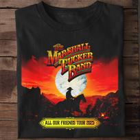 THE MARSHALL TUCKER BAND 2025 VISŲ MŪSŲ DRAUGŲ TŪRAS S iki 5XL Unisex marškinėliai XXXL
