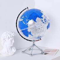Elegant Crystal Globe Light Ornament for Luxurious Living Room or Office Décor