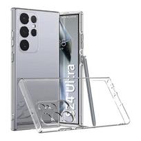 Transparent Silicone Soft Case for Samsung Galaxy S25 S24 S23 S22 S21 Ultra Plus FE Luxury Ultra Thin Clear TPU Cover S21