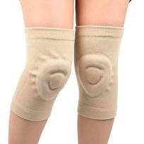 Workout Dance Skating Silicone Knee Pads Sport Sknee Pads Basketball Pressurized Cycling Roller Skating Silicone Thin Knee Pads S 30-40CM beige