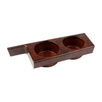 Atsparus vandeniui ABS dvigubas puodelio laikiklis vandens buteliui laikyti BMW 540i M5 5 serijos E39 1997-2003 Walnut Wood Grain
