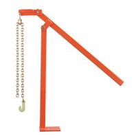78 cm T Post Puller, Heavy Duty Fence Post Puller with 109.2 cm Lifting Chain, Rust-Resistant Steel, Labor-Saving T-Post Remover Tool for Round Fence