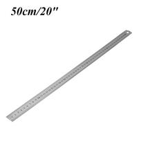High Quality Measuring Tool Drawing Metal Stainless Steel Metric/Inch Double Sided Straight Ruler 50cm