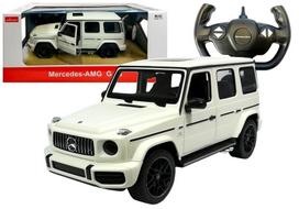 Radijo bangomis valdoma mašinėlė Mercedes G63, balta