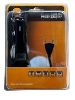 Cmx universalus USB automobilinis įkroviklis (12V/3A), 2xUSB-A, USB-Mini, USB-Micro, baltas ir juodas - Juodas