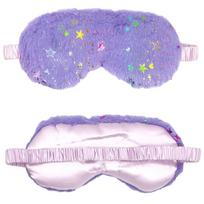 Mieganti akių kaukė, pliušinė miego kaukė, akių uždangalas, miego kaukė, violetinė
