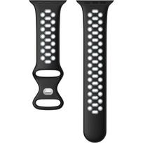 Silikoninis sportinis laikrodžio dirželis, „Apple Watch“ dirželis, juodas, 42/44/45 mm