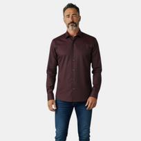 Vyriški marškinėliai Jake's collection bordo spalvos