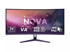 Arozzi | Nova | 34 " | VA | UWQHD | 21:9 | 165 Hz | 1 ms | 3440 x 1440 pixels | 350 cd/m² | HDMI ports quantity 2 | Purple