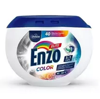 Skalbimo kapsulės DELUXE Enzo Elite 3in1 Color, 40vnt.