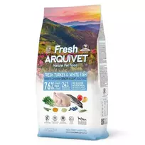 Sausas šunų ėdalas ARQUIVET Fresh Senior & Light kalakutiena ir žuvis, 10 kg, 26% baltymų, 10% riebalų
