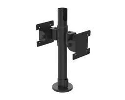Ergonomic Solutions SpacePole POS laikiklis dviem monitoriams atgal į nugarą, VESA 75/100