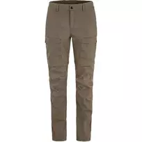 Fjällräven Abisko Hybrid Trail Zip-off moteriškos transformuojamos kelnės Suede Brown