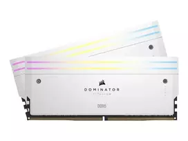 CORSAIR Vengeance RGB 32GB (2x16GB) DDR5 6400MHz CL32 White LED Desktop Memory