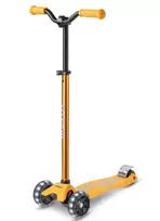 Micro Maxi Deluxe PRO LED Scooter Black/Red