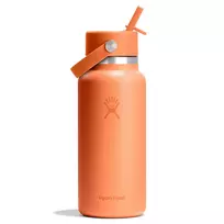 Hydro Flask 946ml Wide Flex Straw Cap 32OZ Nectar Orange