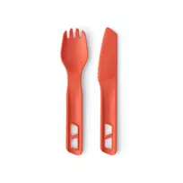 Sea To Summit Passage Cutlery Set Orange - 3 dalių lengvas stovyklavimo stalo įrankių rinkinys