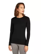 Icebreaker 200 Oasis Long Sleeve Crew Base Layer Top Women's Black