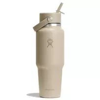 Hydro Flask Travel Bottle Wide Flex Straw Cap 32OZ 946ml Oat