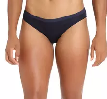 Icebreaker Siren Bikini Moteriškos Kelnės Vidurnakčio Mėlyna Merino Vilnos Mišinys