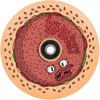 Chubby Wheel 110mm Burger Boy Scooter Wheel - 88A Uretanas, Aliuminio Šerdis