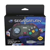 Pilka laidinė valdymo pultas Retrobit SEGA Saturn USB jungtis