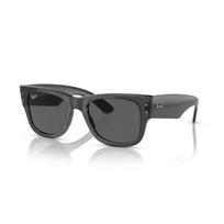 Ray-Ban Mega Wayfarer akiniai | Transparent Black - Dark Grey