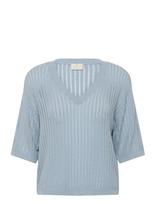 Kaffe - Kaabalina V-Neck Pullover - Megztinis - Mėlyna