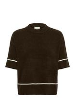 Kaffe - Kajinie Knit Pullover1/2 Sleeve - Megztinis - Ruda