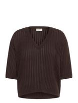 Kaffe - Kaabalina V-Neck Pullover - Megztinis - Ruda