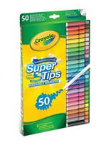 Crayola - Crayola Supertips Washable Markers 50 Pcs - Pieštukai - Marga / raštuota