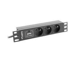 LANBERG power supply cable for a 10" 1U rack PDU, 10A, 2m, 3x PL, black, C14