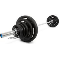 "Pivot Fitness PVT-100 Pro Training Olympic Plate Set - Chrome Bar