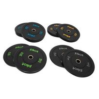 "Pivot Fitness Pro Training Bumper Plates Combi Set 100 kg
