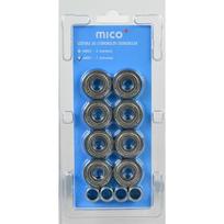 Chromuoti guoliai Mico Abec-7, 8vnt.