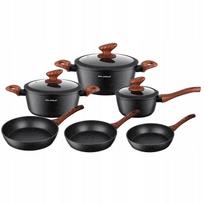 Aliumininių puodų rinkinys Florina Master Black, 9 dalių