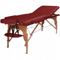 Sulankstomas medinis masažo stalas Medimas Prosport 3 Deluxe, raudonas