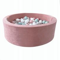 Sausas baseinas su kamuoliukais 30x90 Velvet Rose, 200 vnt., bet kokia spalvų kombinacija