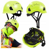 Statybinis šalmas su ventiliacija, HiVis, ABS