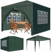 Sodo paviljonas 3x3 m, su 4 sienelėmis ir langu