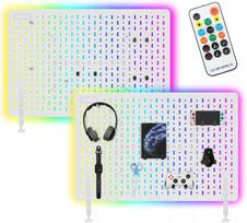 Perforuota lentyna su LED RGB apšvietimu, sieninis organizatorius