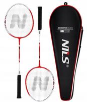 Badmintono rinkinys NILS: 2 raketės su dėklu