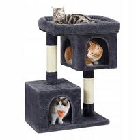 Katėms skirtas draskyklės namelis-sofa THE ZOO, 83 cm, grafito spalvos