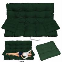 Lauko sūpynių pagalvių komplektas 180x60x50 cm su 2 pagalvėlėmis 45 cm